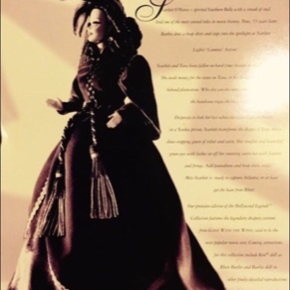 1994 Hollywood Legends Gone With The Wind  Barbie - Picture 5 of 6
